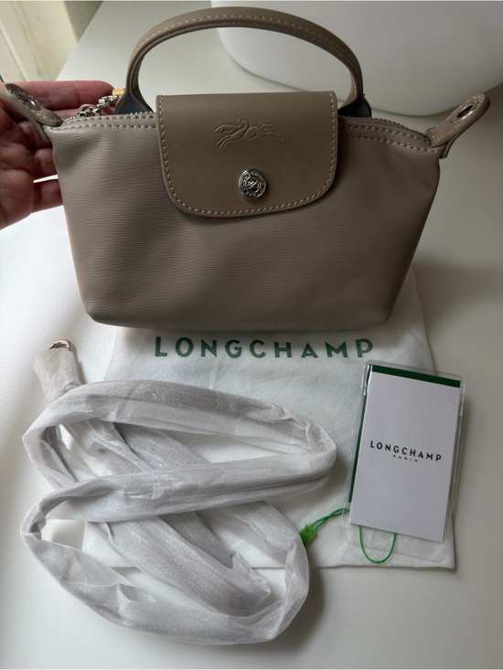Longchamp Handbags - Longchamp small crossbody bag in beige taupe